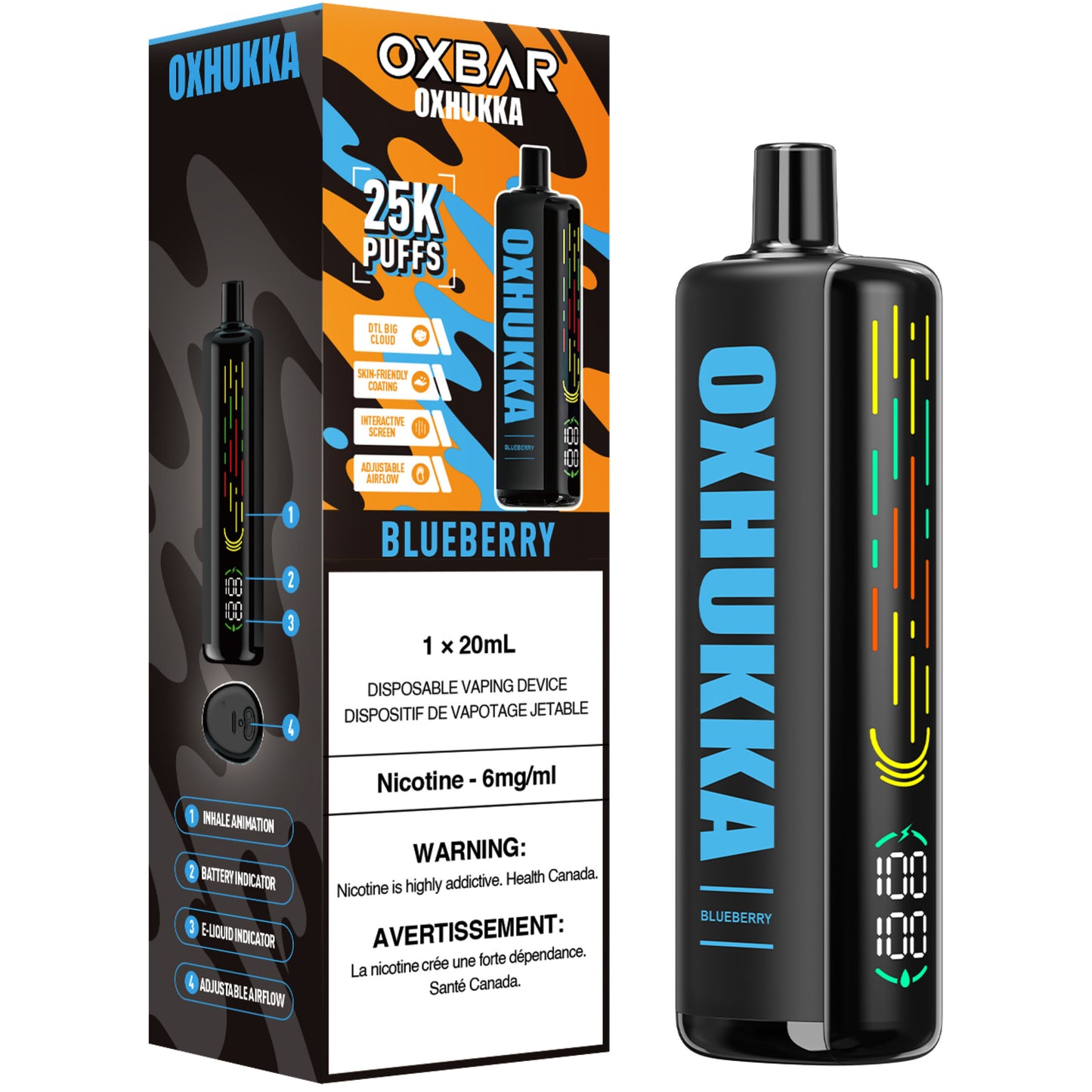 Oxbar Oxhukka Disposable Vape Blueberry