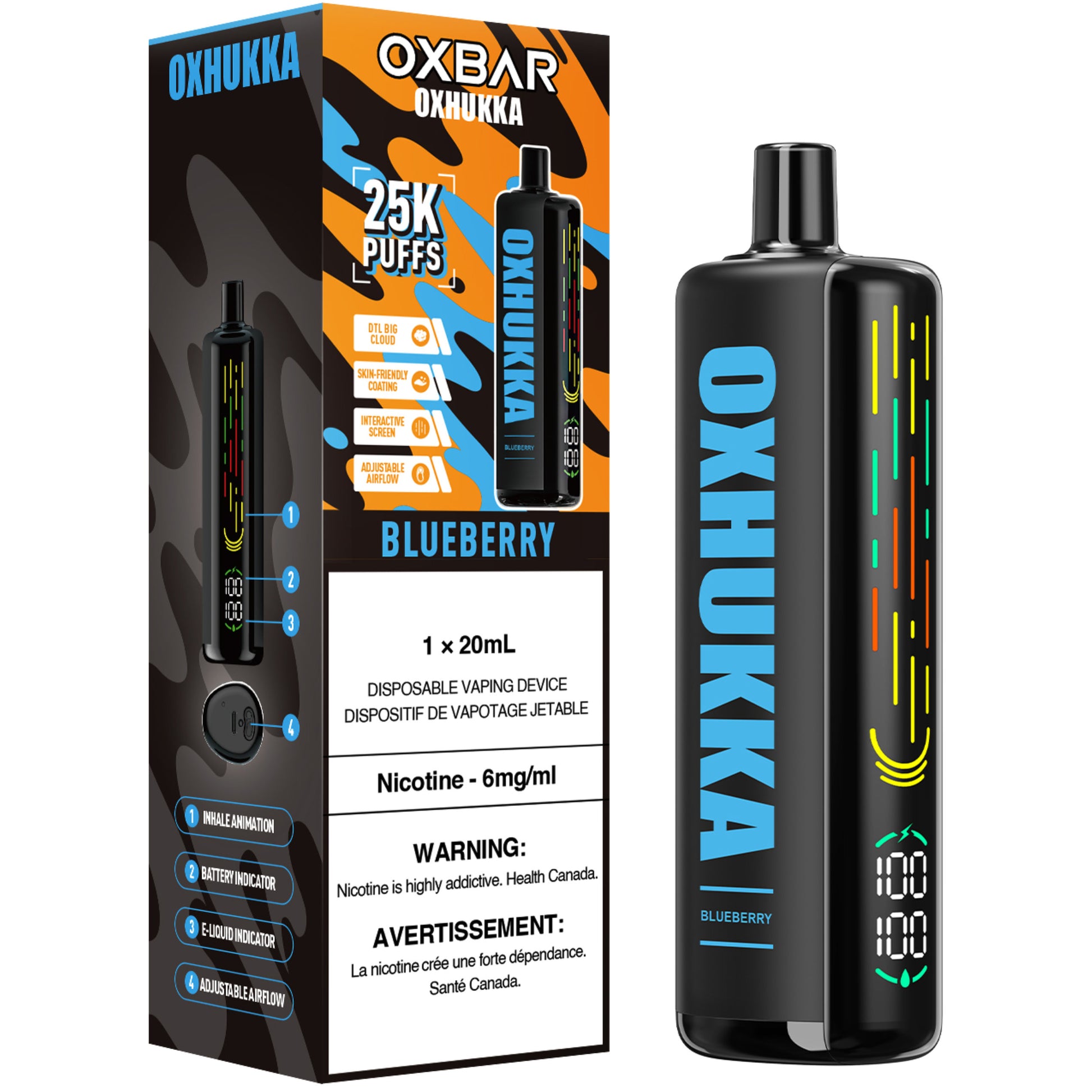 Oxbar Oxhukka Disposable Vape Blueberry