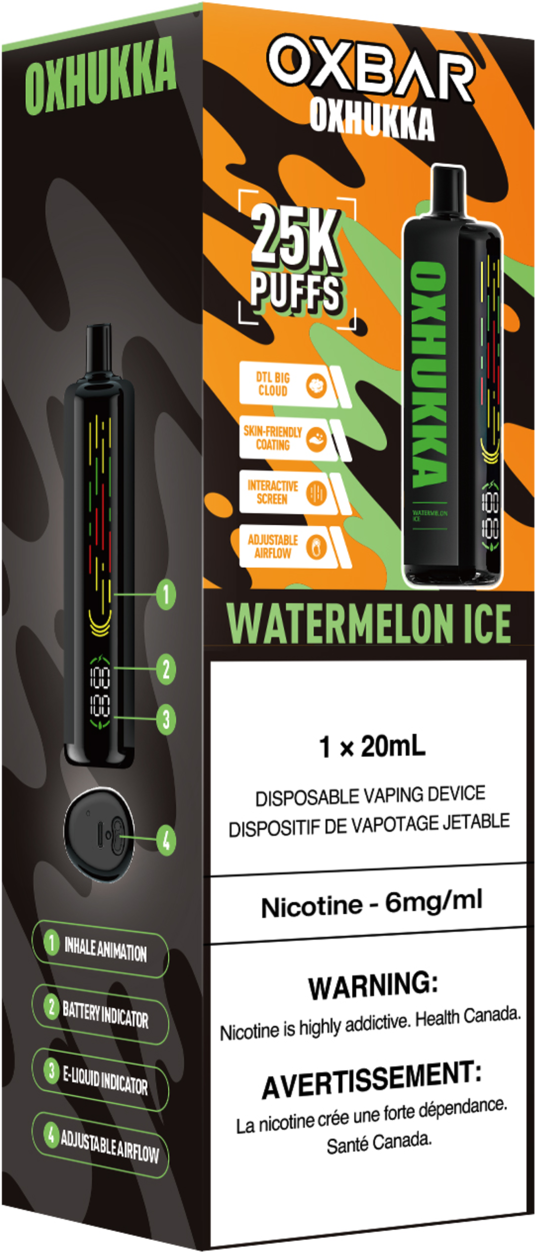 Oxbar Oxhukka Disposable Watermelon Ice