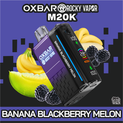 Oxbar Rocky Vapor M20K 20000 Puffs Disposable Vape 20mL Banana Blackberry Melon