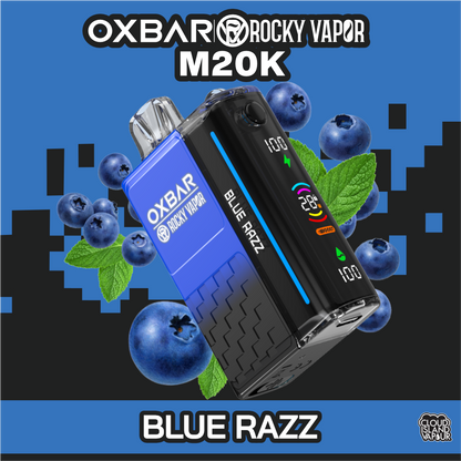 Oxbar Rocky Vapor M20K 20000 Puffs Disposable Vape 20mL Blue Razz