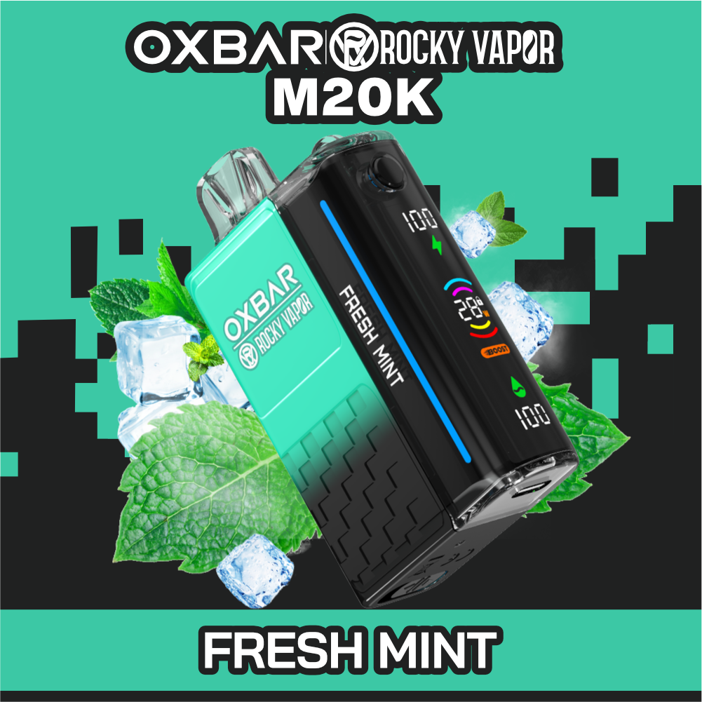 Oxbar Rocky Vapor M20K 20000 Puffs Disposable Vape 20mL Fresh Mint