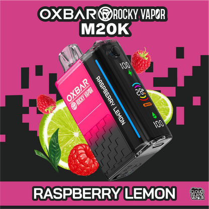 Oxbar Rocky Vapor M20K 20000 Puffs Disposable Vape 20mL Raspberry Lemon