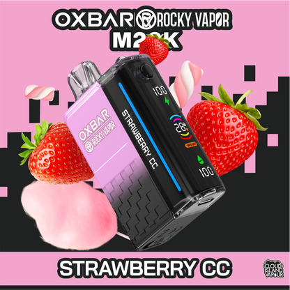 Oxbar Rocky Vapor M20K 20000 Puffs Disposable Vape 20mL Strawberry CC