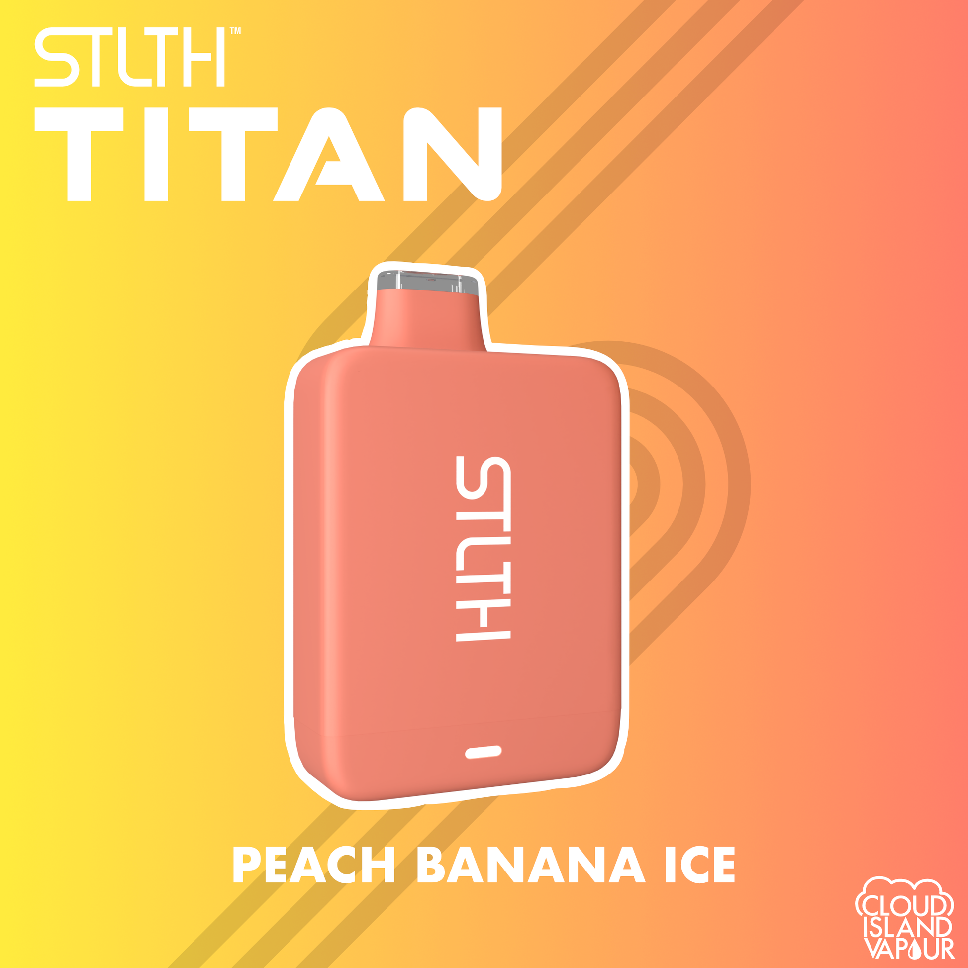 Peach Banana Ice STLTH TITAN 10K Disposable Vape