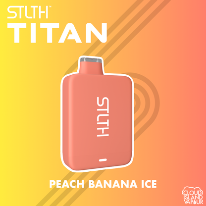 Peach Banana Ice STLTH TITAN 10K Disposable Vape