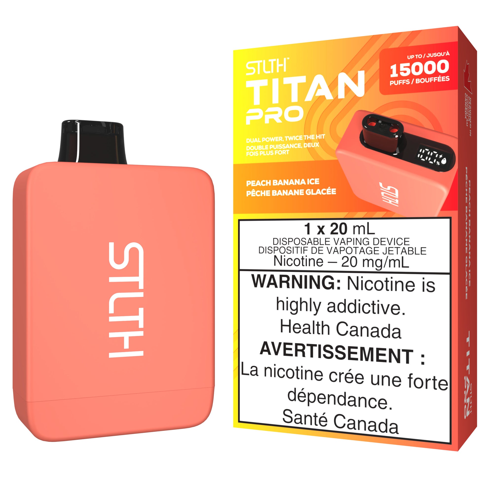 Peach Banana Ice STLTH TITAN PRO