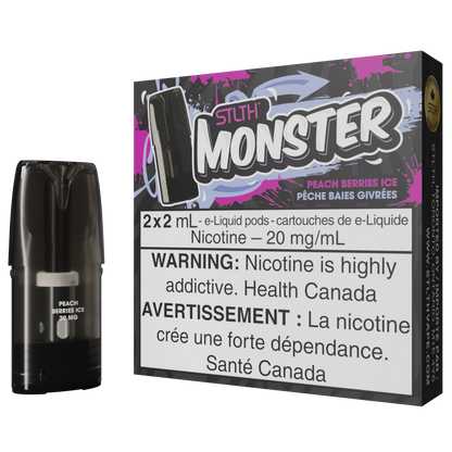 Peach Berries Ice STLTH MONSTER Pod Pack