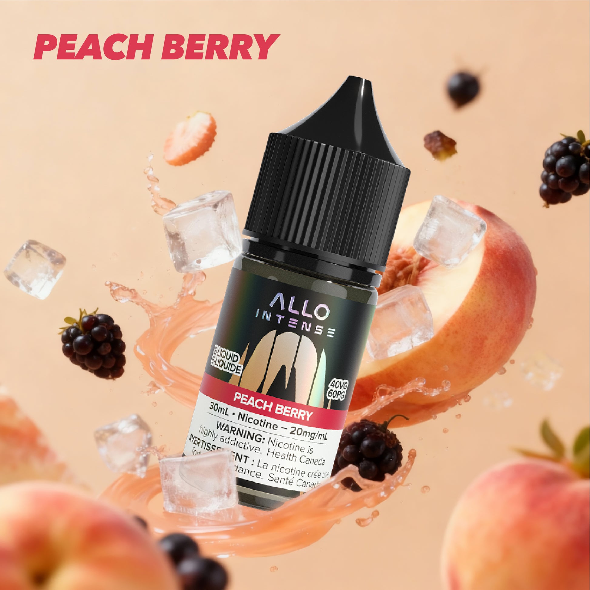 Peach Berry Allo Intense E-Liquid 30mL