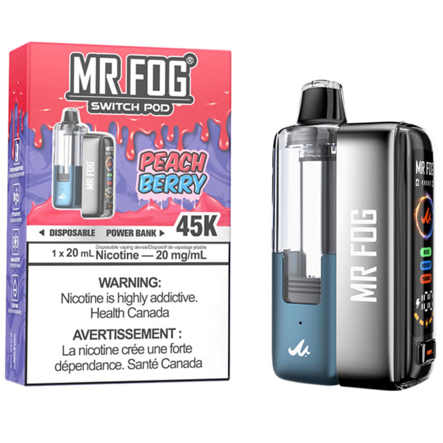 Peach Berry MR FOG SWITCH POD Starter Kit