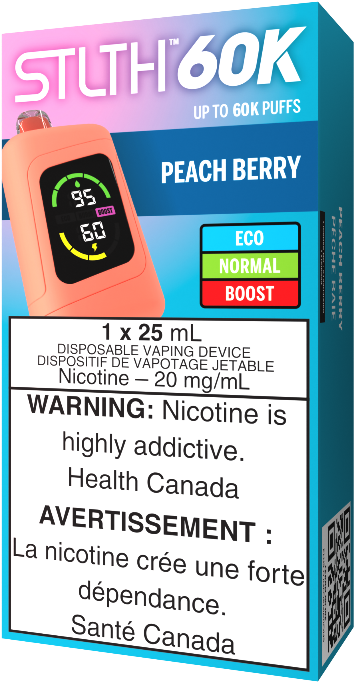 Peach Berry STLTH 60K Disposable Vape