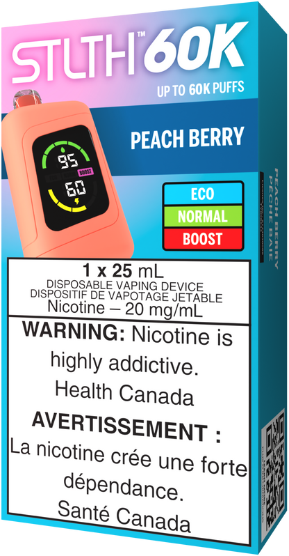 Peach Berry STLTH 60K Disposable Vape