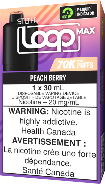 STLTH LOOP MAX 70K Pod Pack - Peach Berry