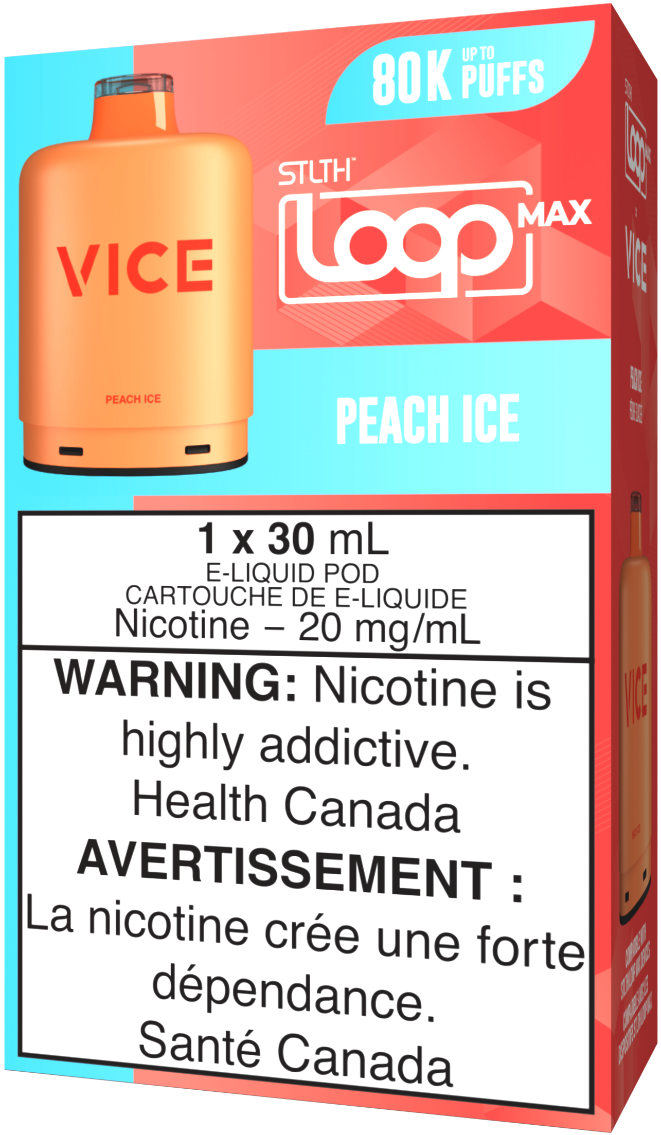 Peach Ice STLTH LOOP MAX X VICE Pod Pack