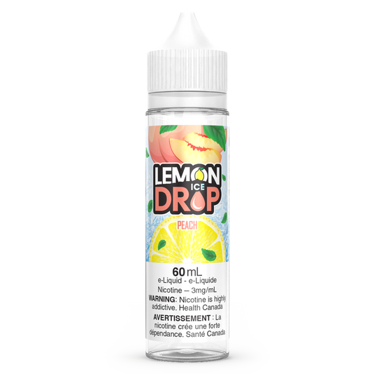 Peach LEMON DROP ICE Vape Juice E-Liquid 60mL Freebase