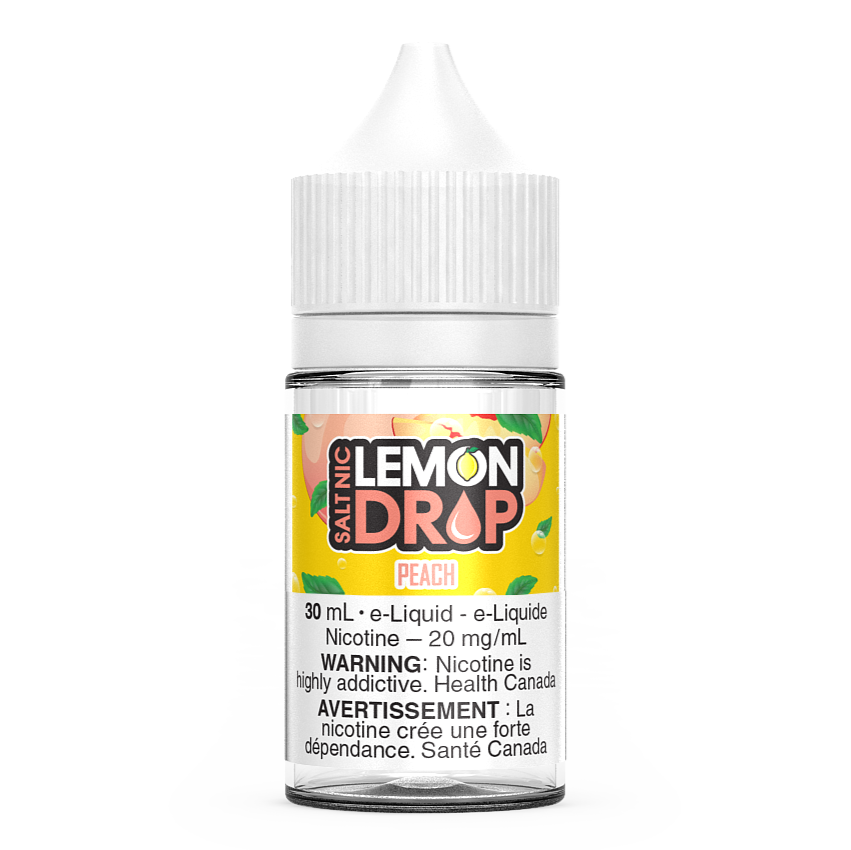 Peach LEMON DROP Salt Nic Vape Juice E-Liquid 30mL