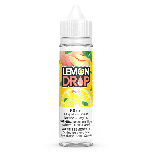 Peach LEMON DROP Vape Juice E-Liquid 60mL Freebase