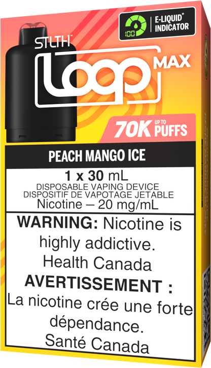 STLTH LOOP MAX 70K Pod Pack - Peach Mango Ice