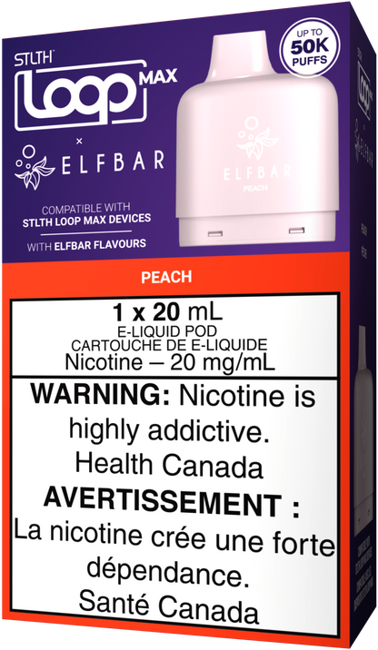 Peach STLTH LOOP MAX X ELFBAR Pod Pack