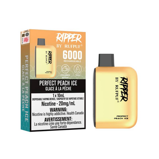 Rufpuf Ripper 6000 Disposable Vape flavour Perfect Peach Ice