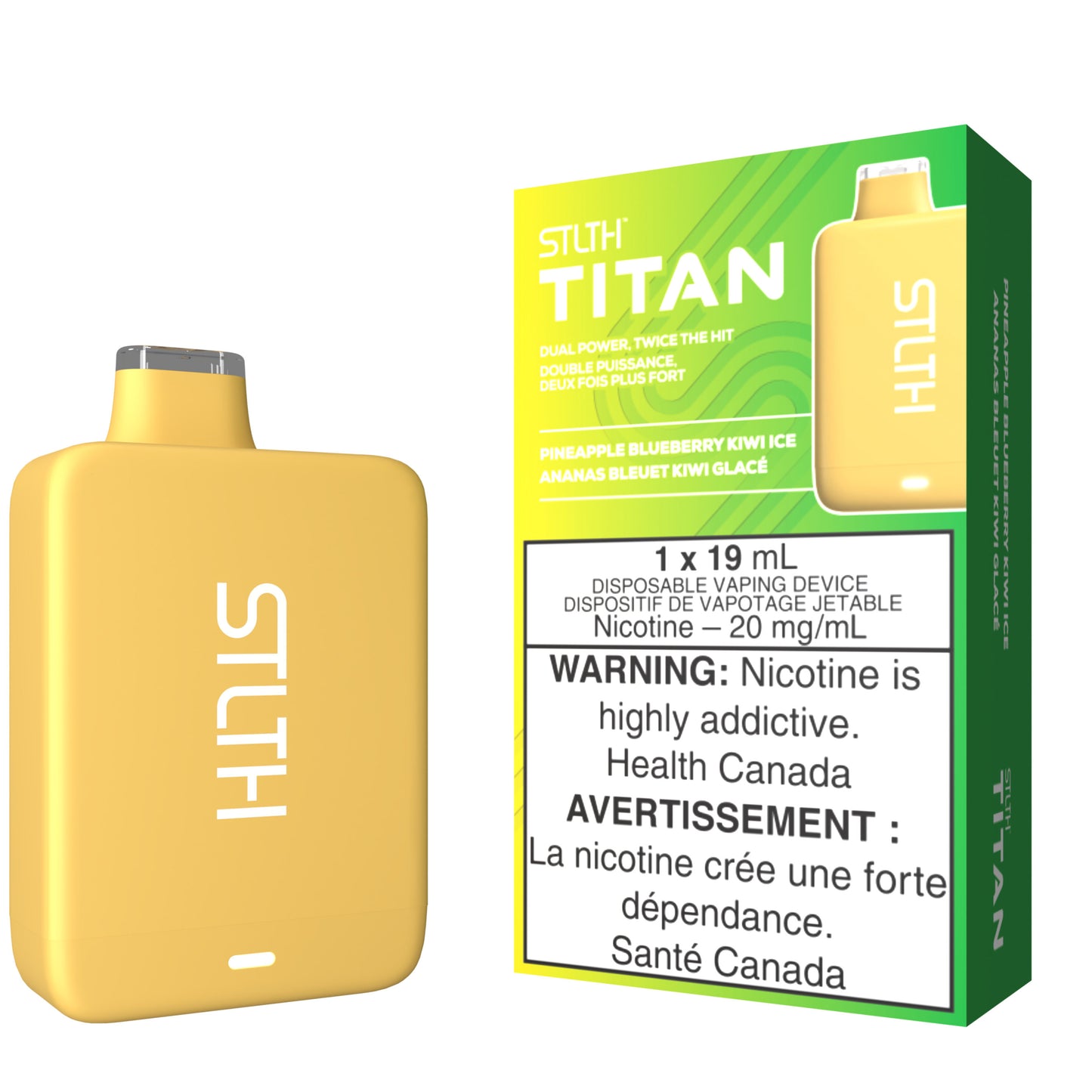 Pineapple Blueberry Kiwi Ice STLTH TITAN Disposable Vape