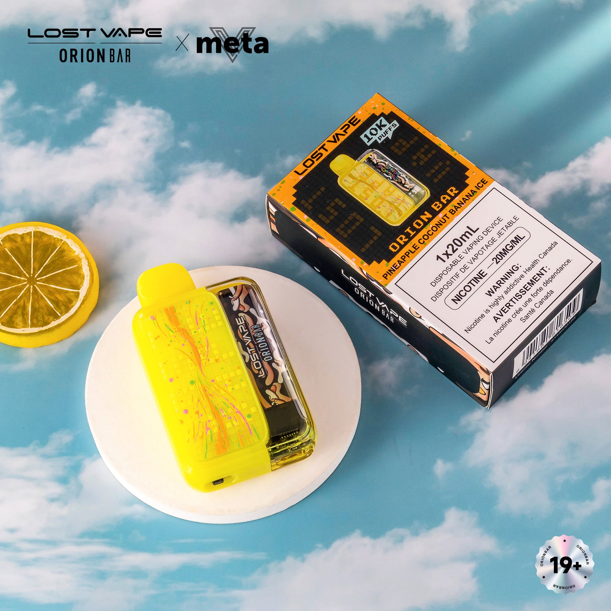 Lost Vape Orion Bar 10000 Disposable Vape - Pineapple Coconut Banana I Cloud Island Vapour Lost Vape Orion Bar 10000 Disposable Vape - Pineapple Coconut Banana I Cloud Island Vapour