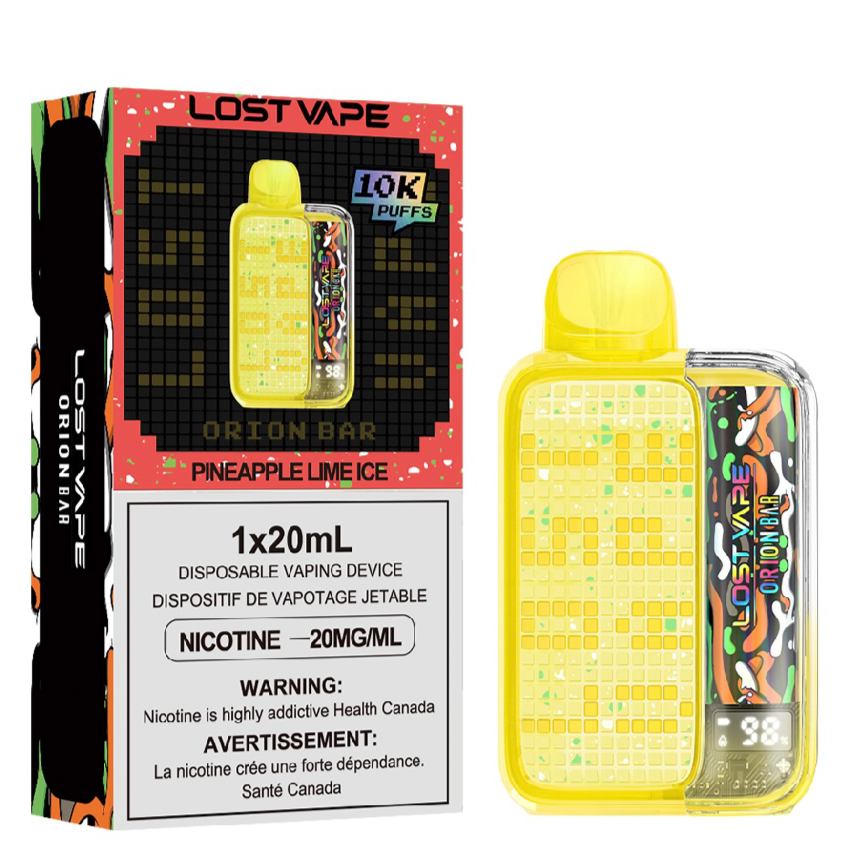 Pineapple Lime Ice Lost Vape Orion Bar 10K Disposable Vape