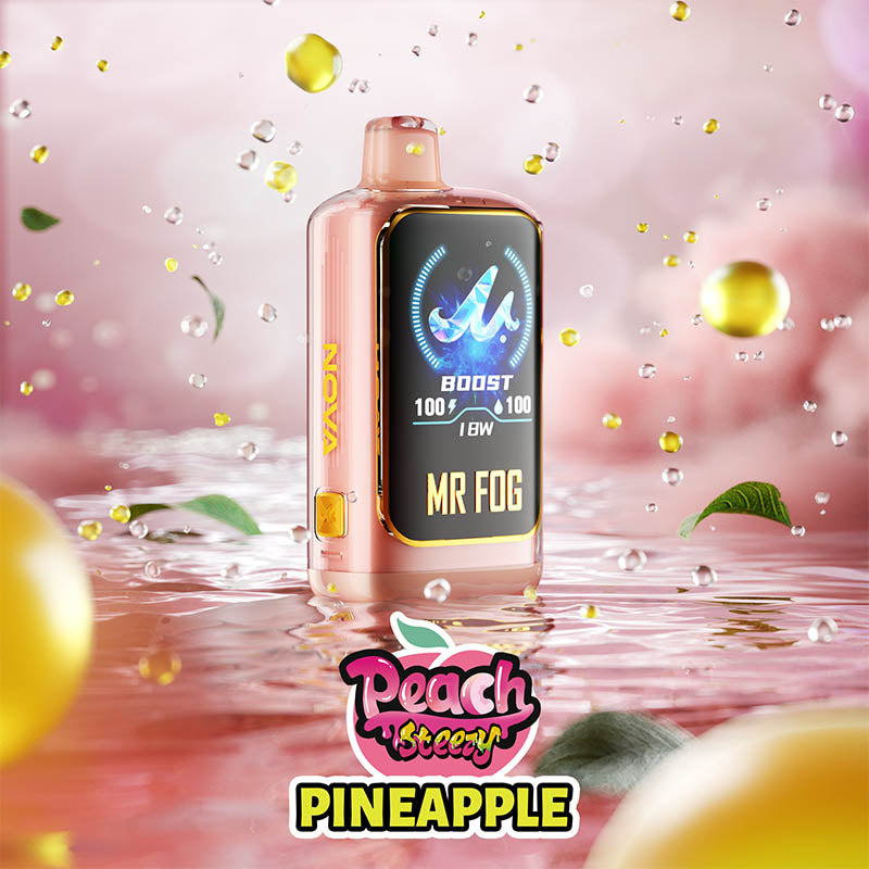 MR FOG NOVA 36K Disposable Vape - Peach Steezy Pineapple – Cloud