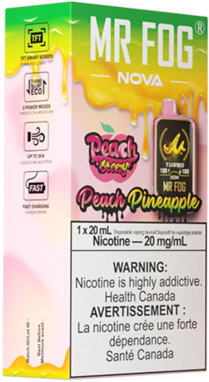 MR FOG NOVA 36K Disposable Vape - Peach Steezy Pineapple Cloud Island Vapour MR FOG NOVA 36K Disposable Vape - Peach Steezy Pineapple Cloud Island Vapour