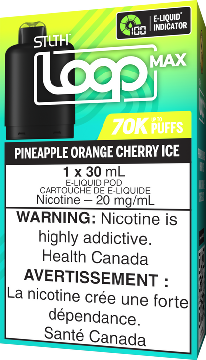 Pineapple Orange Cherry Ice STLTH LOOP MAX Pod Pack