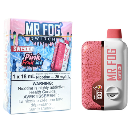 MR FOG SWITCH SW15000 Disposable Vape - Pink Fruit Ice Cloud Island Vapour MR FOG SWITCH SW15000 Disposable Vape - Pink Fruit Ice Cloud Island Vapour