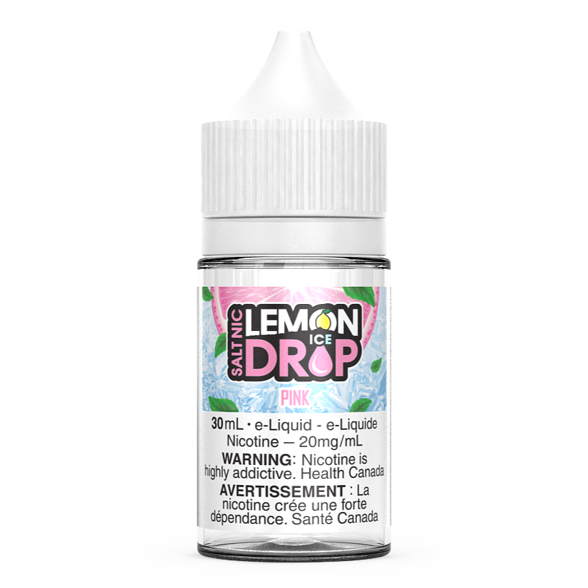 Pink LEMON DROP ICE Salt Nic Vape Juice E-Liquid 30mL