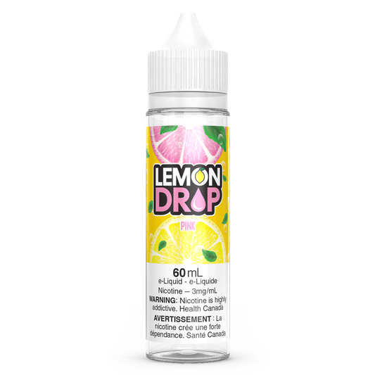 Pink LEMON DROP Vape Juice E-Liquid 60mL Freebase