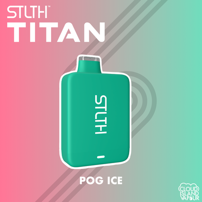 Pog Ice Passionfruit Orange Guava STLTH TITAN 10K Disposable Vape