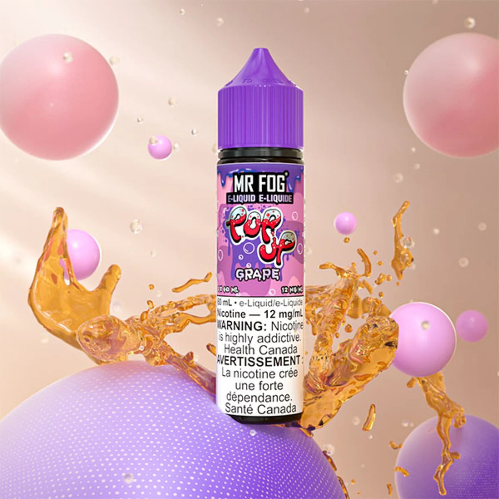 Pop Up Series Grape MR FOG E-Liquid 60mL Vape Juice