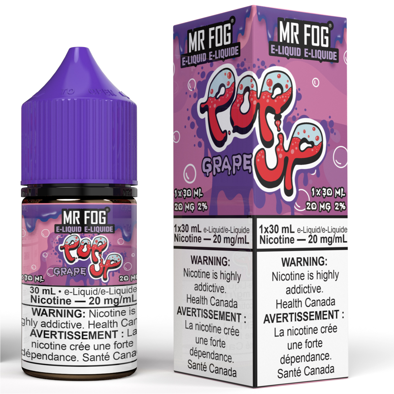 Pop Up Series Grape MR FOG Salt Nic E-Liquid