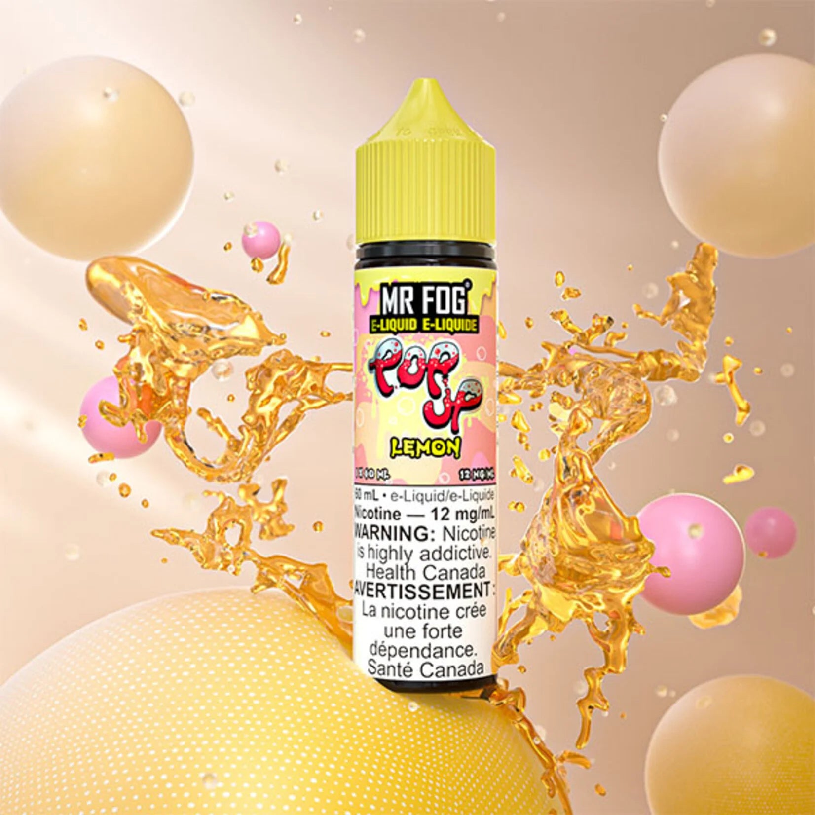 Lemon Flavored Vape Juice MR FOG E-Liquid 60mL Lemon Flavored Vape Juice MR FOG E-Liquid 60mL