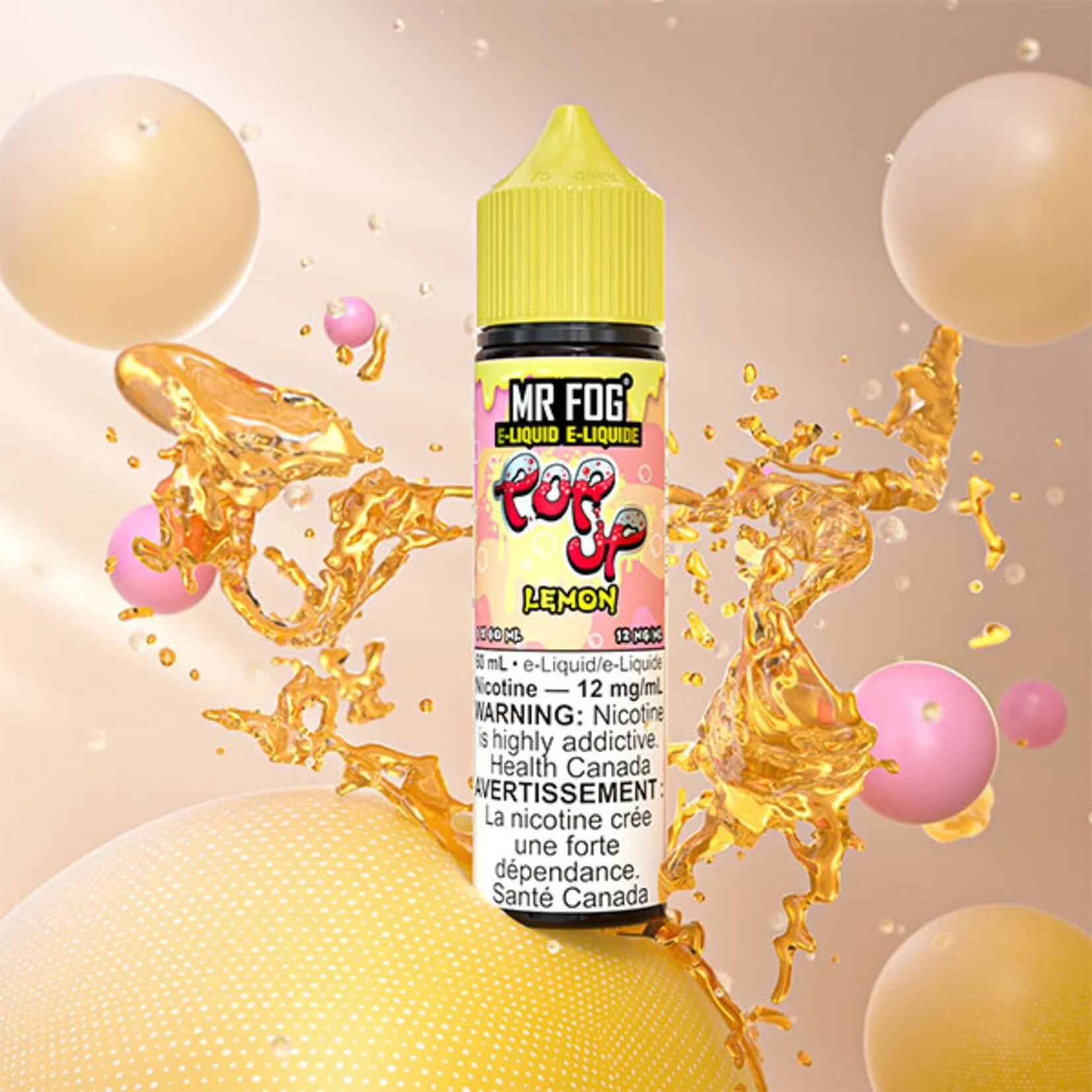 Pop Up Series Lemon MR FOG E-Liquid 60mL Vape Juice