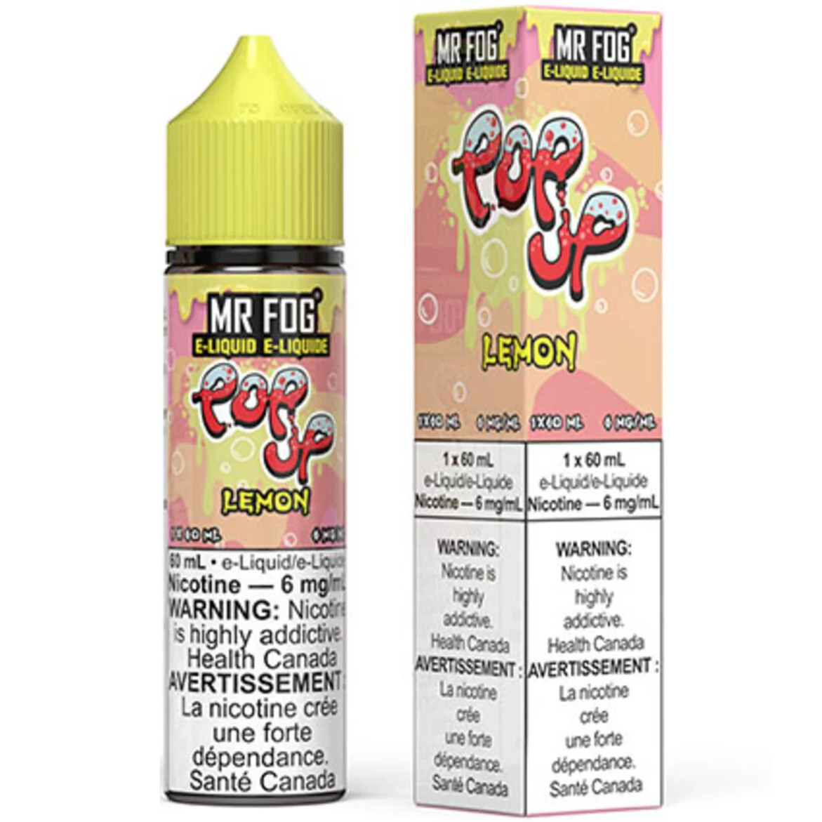 Pop Up Series Lemon MR FOG E-Liquid 60mL