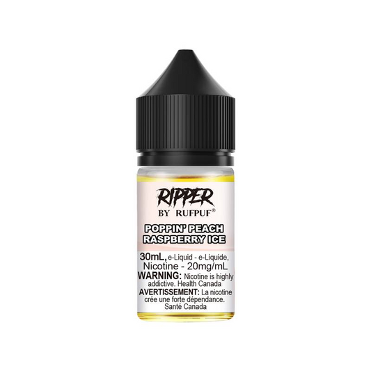 Rufpuf Ripper E-juice flavour Poppin Peach Raspberry Ice