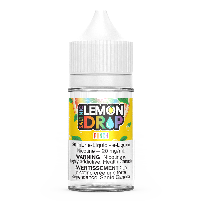 Punch Ice LEMON DROP Salt Nic Vape Juice E-Liquid 30mL