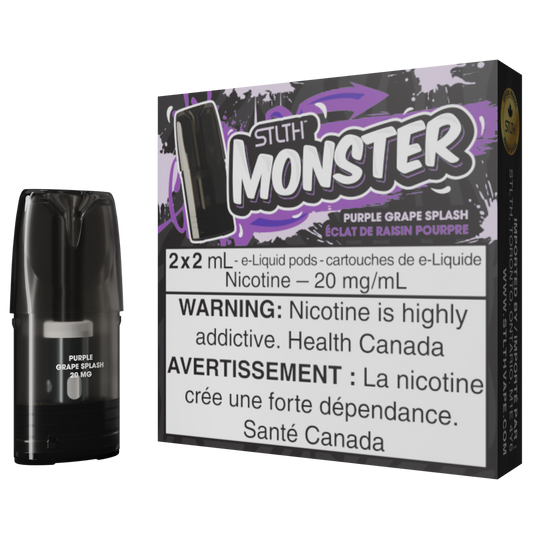 Purple Grape Splash STLTH MONSTER Pod Pack