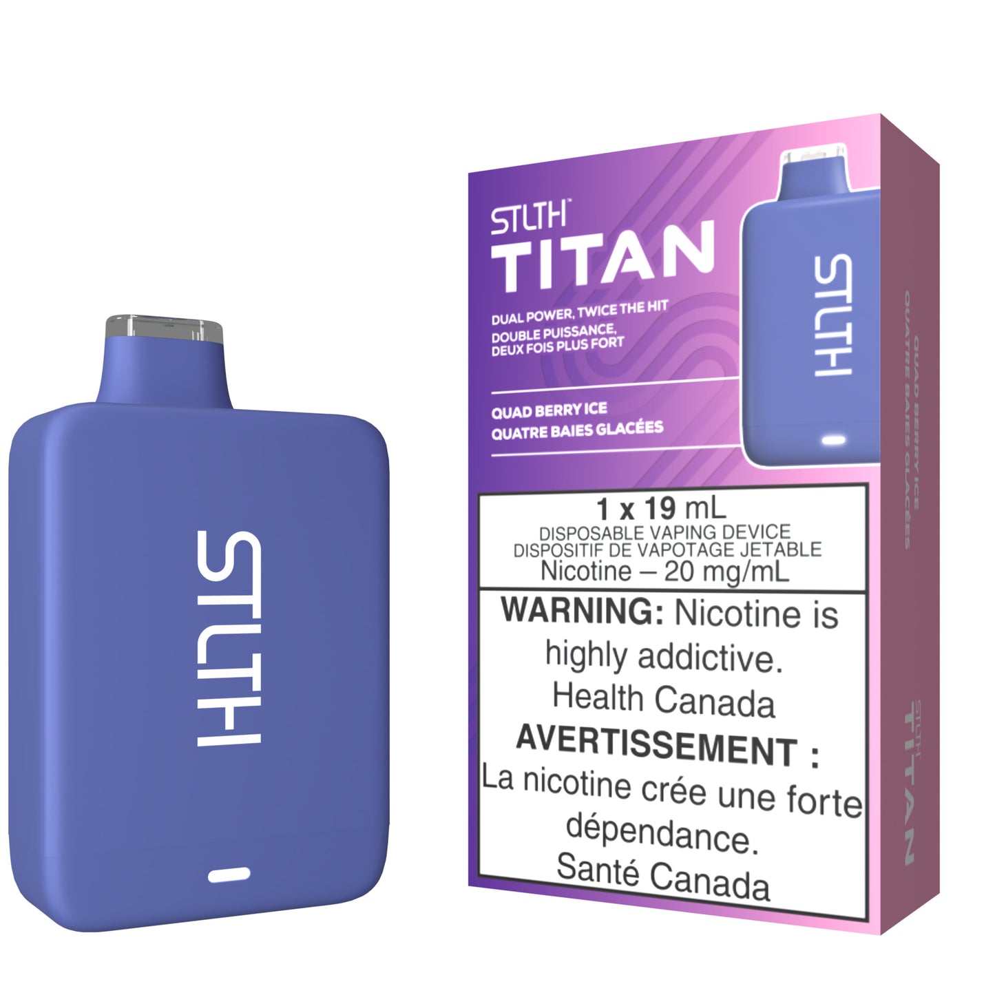 Quad Berry Ice STLTH TITAN Disposable Vape