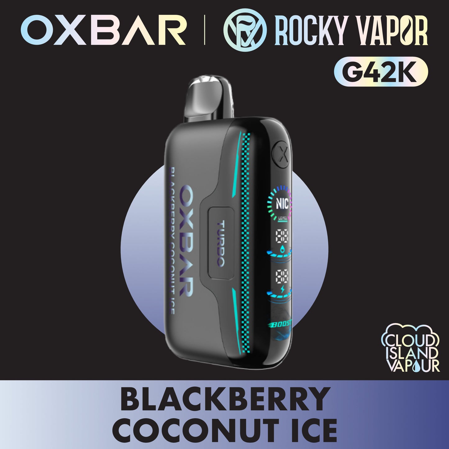 ROCKY VAPOR OXBAR G42K Blackberry Coconut Ice