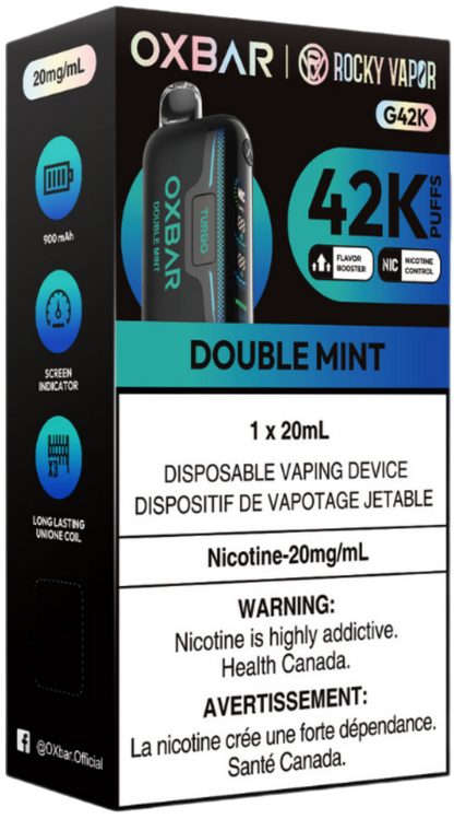 ROCKY VAPOR OXBAR G42K Disposable Double Mint