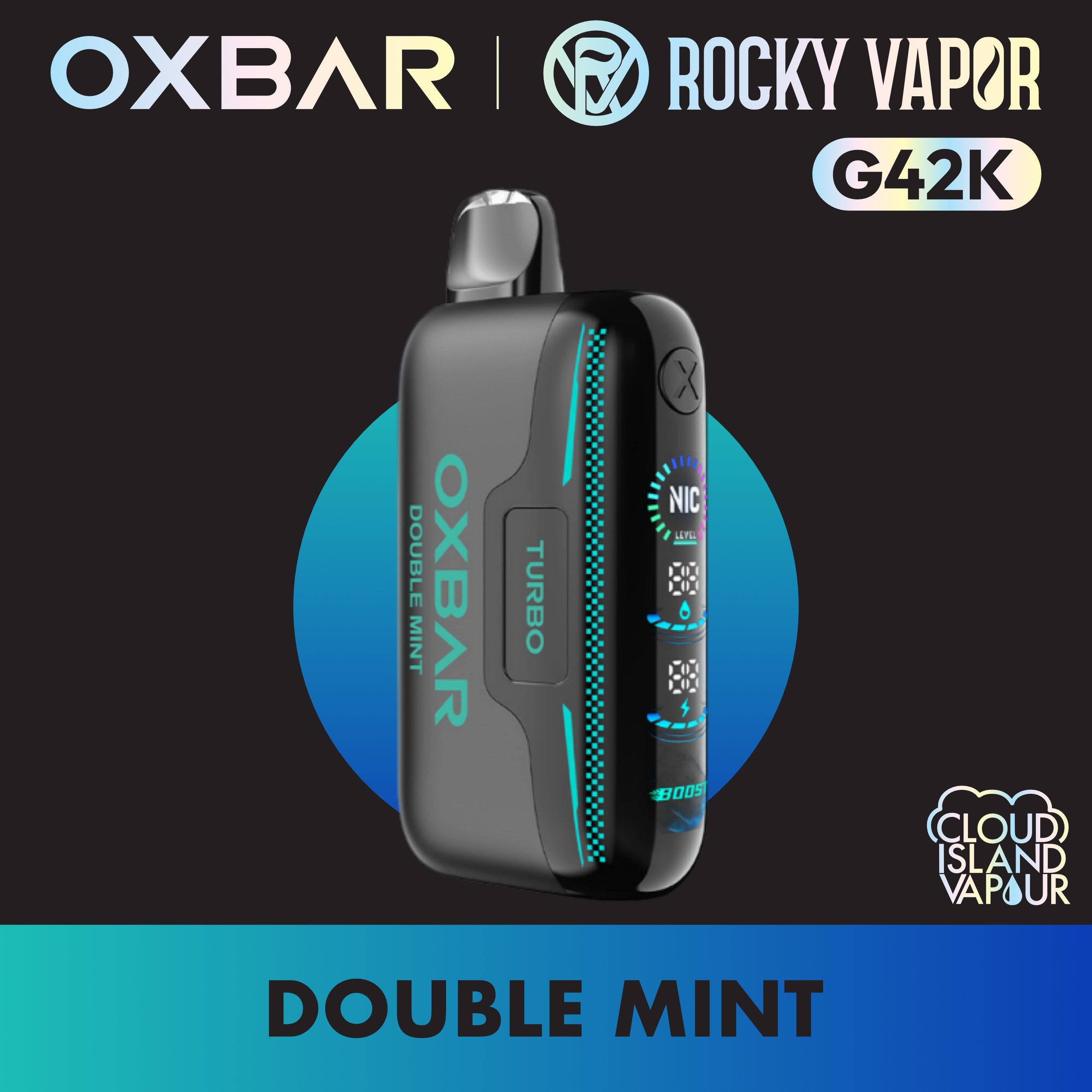 Rocky Vapor Oxbar G42K Disposable Vape - Double Mint – Cloud