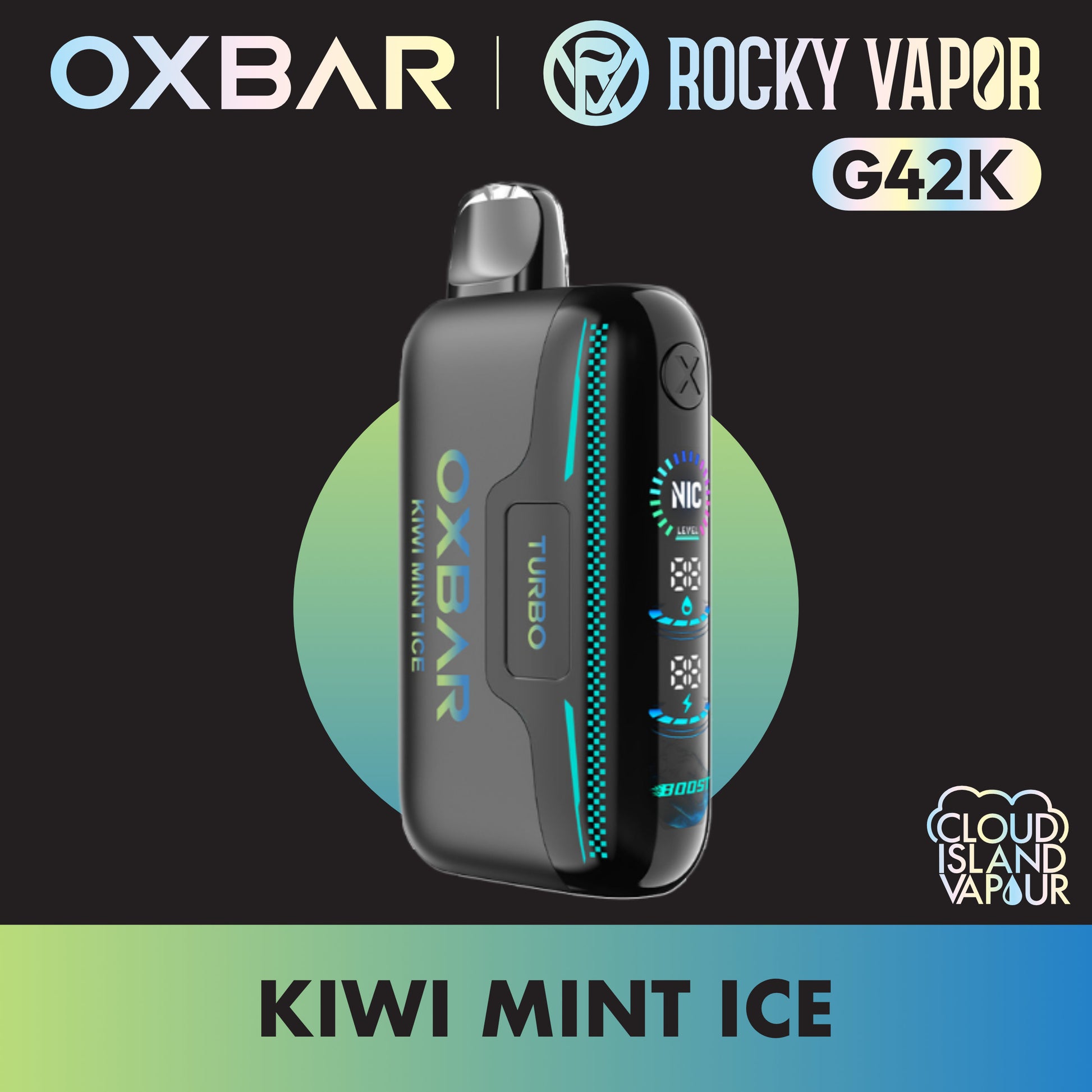 ROCKY VAPOR OXBAR G42K Kiwi Mint Ice