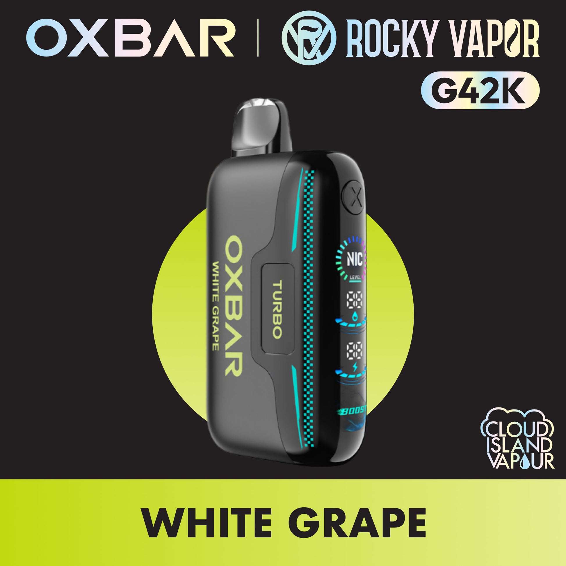 ROCKY VAPOR OXBAR G42K White Grape