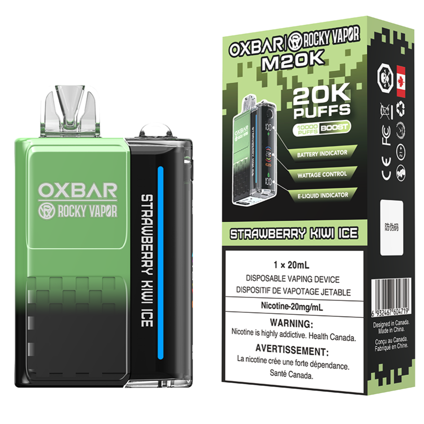 ROCKY VAPOR OXBAR M20K Strawberry Kiwi Ice