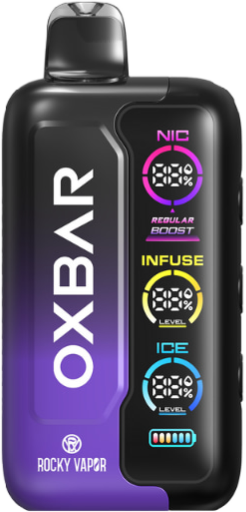 ROCKY VAPOR OXBAR TRI FUSION Disposable Vape Grape Raspberry